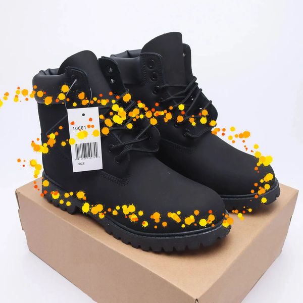 Tims Designer Timbers Martin Boots Cowboy amarelo azul preto rosa Botas de água masculino Mulheres saltos de sapatos de inverno saltos de bota de bota de tornozelo 589