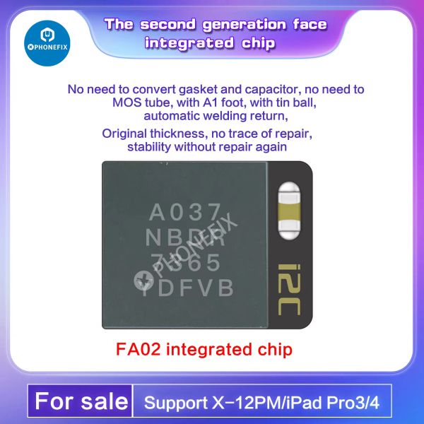 I2C FA02 Face Integrated Chip A037 DOT-Matrix-IC-Chip für iPhone X-12 Pro Max iPad Pro 3 4 Face ID Reparatur Support i6s Programmierer