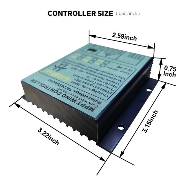 Controller di carica della turbina eolica MPPT da 100W- 1000W MPPT Impt.