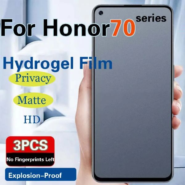 Honor70PRO+ Datenschutzbildschirmschutz für Honor 70 Pro 70pro Matte Hydrogel Film Honor70 Protective Vollberichterstattung Soft HD Blu-ray