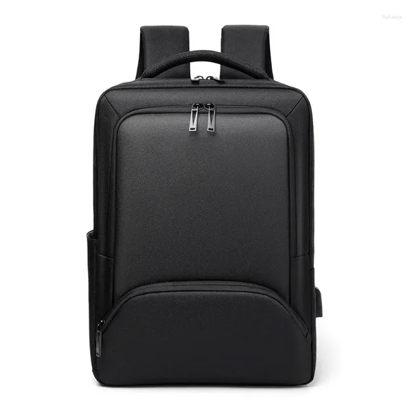 Rucksack Männer 15.6'Large-Kapazitäten Oxford hochwertige Business-Laptop-Rucksäcke Unisex wasserdichte Pendelreise Mochila mit USB-Anschluss