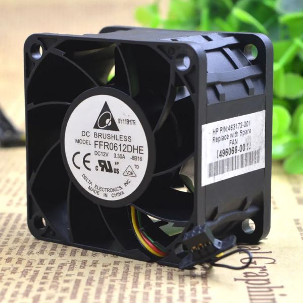 Resfriamento FFR0612DHE FAIS AXIAL DE REFRIGENTO DO SOBRADOR DE COMPUTADOR FFR0612DHE8B16 DC 12V 3.3A 6038 60*60*38mm