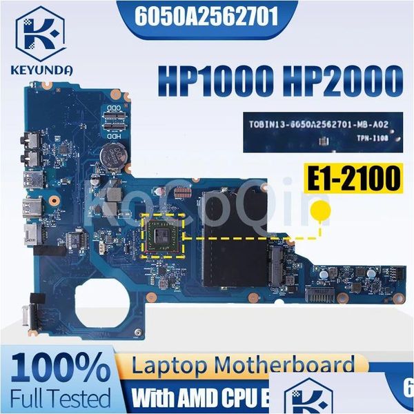 Placa -mãe placa -mãe 6050A2562701 para 1000 2000 Notebook Prainboard Em2100 AM5000 AMD CPU Laptop Drop Delivery Computers