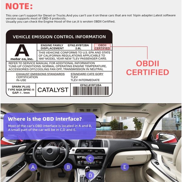 ELM327 V1.5 Strumento scanner OBD2 ELM 327 V 1 5 Bluetooth-compatibile Bluetooth 2.0 ODB2 OBD 2 STRUMENTO DIAGNOSTICO CAR OBD2 Reader per Android