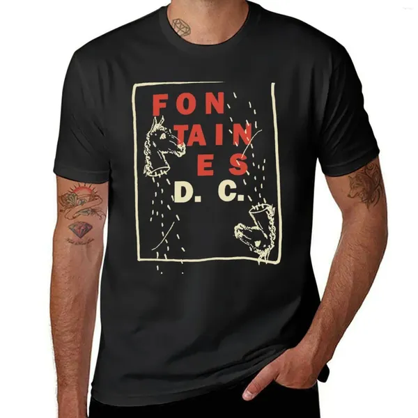 Erkek Polos Onedos Fontaines D.C. American DC Tour 2024 T-Shirt Yaz Üstleri Özelleştirilmiş Erkekler için Hızlı Kuruyan Giysiler