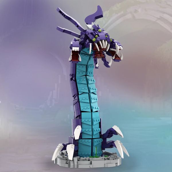 Gobricks Moc Game Barons Nashs Soul Coversing Sea Worm Monster Build Block Set Персонажи Dragons Toys for Kids Birthd