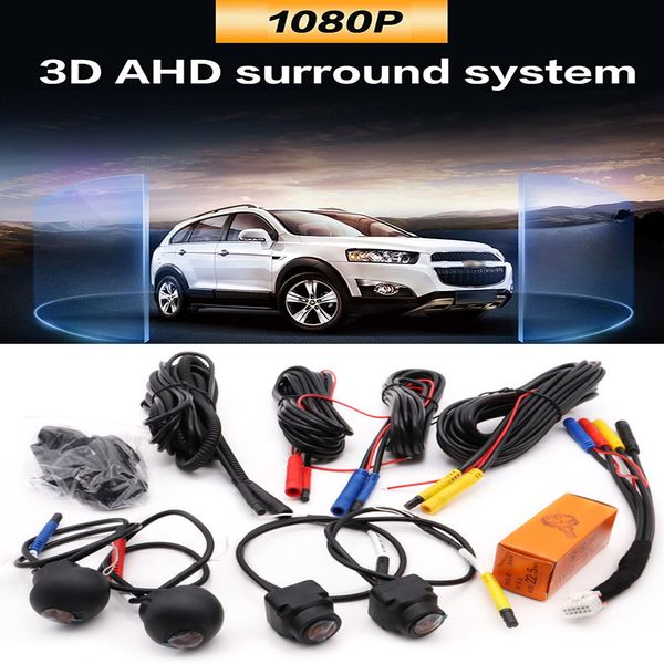 360 автомобильная камера панорамный вид округа 1080p AHD справа+левый+передний+система камер сзади для Android Auto Radio Night Vision