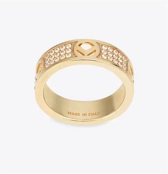 Hochwertige DIAMPER -MENS -Ringe Verlobungsgeschenk für Frauen Designer Paar Liebesringe 925 Silbergolden Golden Frau F Schmuck WI5271069