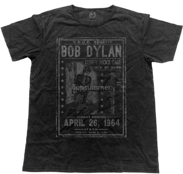 Bob Dylan Curry Hicks Cage Vintage Look T-shirt Novo oficial!