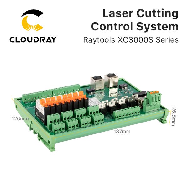 Sistema di taglio laser ClouDray RAYTOOLS XC3000S SERIE DI SERIE IMPIANTE/ETHETCAT Sistema di controllo della macchina laser per taglio metallico