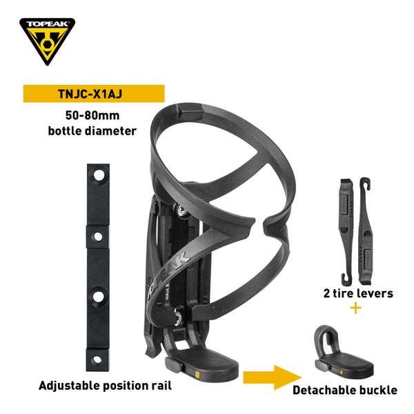 Porta della bottiglia per biciclette Topak Porta a tazza ultraleggera MTB Gabbia per bottiglie d'acqua per bici da strada con accessori per biciclette a leve pneumatici