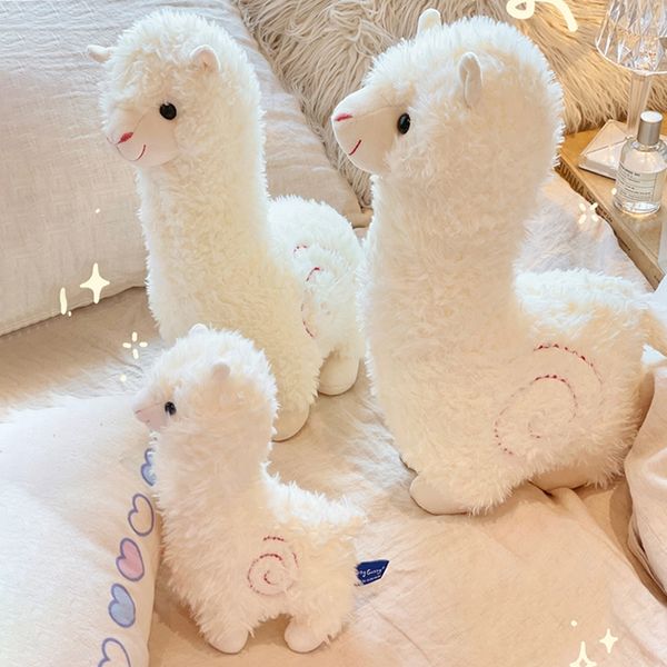 Schöne Alpaka Plüschspielzeug Japanisch Alpaka Umarmung Killow Kawaii Stofftierpuppen Flauschige Alpaka Schlafkissen für Mädchen Jungen Geschenk