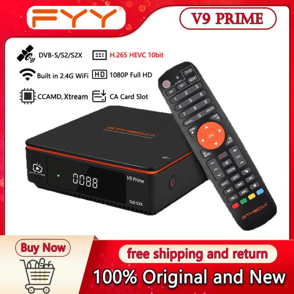 Finder GTMedia V9 Prime Uydu TV Alıcı DVBS/S2/S2X CA KARTI 2,4G WiFi Destek M3U TV Tuner PK GTMedia V8X Set Üst Kutusu