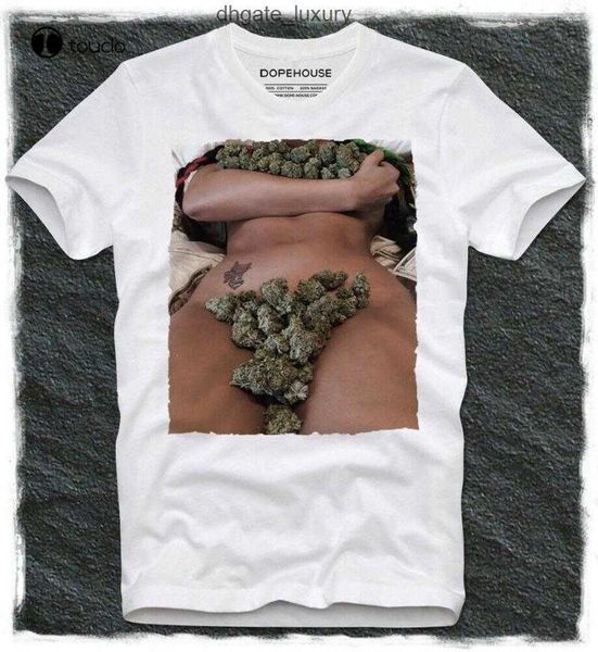 Herren T-Shirts t Sexy Mädchen Kiffer Bong Gras Porno Porno Swag Pot Head Tee T-Shirt