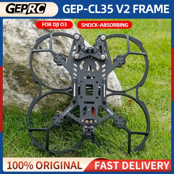 Droni GEPRC GEPCL35 V2 KIT FRATTURA DRONE CINELOG35 V2 Fibra di carbonio per unità aerea O3 RC FPV Quadcopter Drone Cinewhoop Freestyle Racing