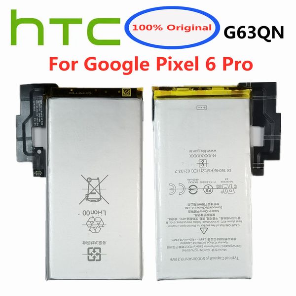 NOVA 5003mAH 100% original da bateria G63QN para HTC Google Pixel 6 Pro Pixel 6Pro Smart Mobile Phone Substitui
