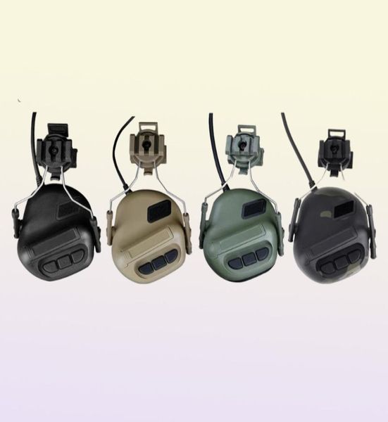 Accessori per il casco per la protezione dell'udito per la protezione dell'udito per la protezione dell'udito Accessori per il cuffia anti-rumore di tiro elettronico tattico.