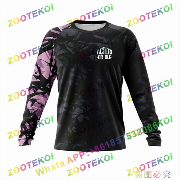 ACTLTO DE JERSEY DECLILHA OU DLO MOTOCROSS CAMISTA MOTORFIETS T-shirt off-road rit fiets Lange Mouwen MTB Jersey Moto Polera MTB