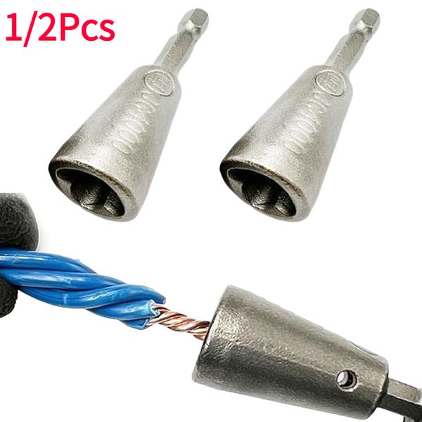 Ferramentas de torção de arame 6 mm de alça hexagonal Eletricista rapidamente Twister 1,5-6 quadrado 2-6 Way Twister Wire para drivers de perfuração de energia