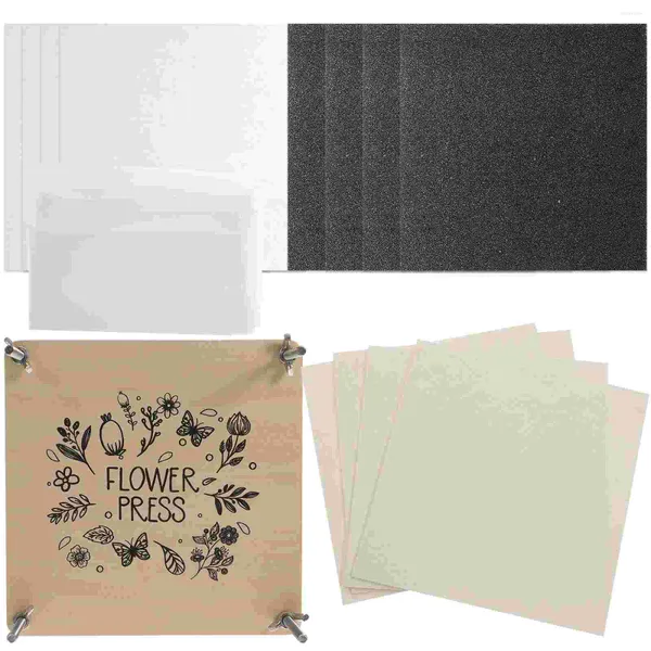 Dekorative Blumen Presse Blume Hochzeitseinladungen Blattherstellung Werkzeuge umhüllen Pflanzen Probe Kit DIY Holzfrucht Pressebuch Tab gedrückt