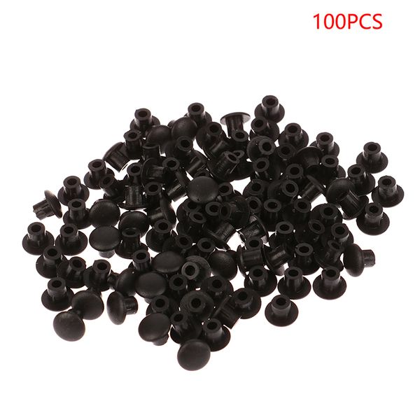 100 Stück 5mm Möbellochbedeckung Plastikschraube Kappenschrank Bohrer Loch Staubstopfen Grommet Hardware Praktische Anpassungdekoration