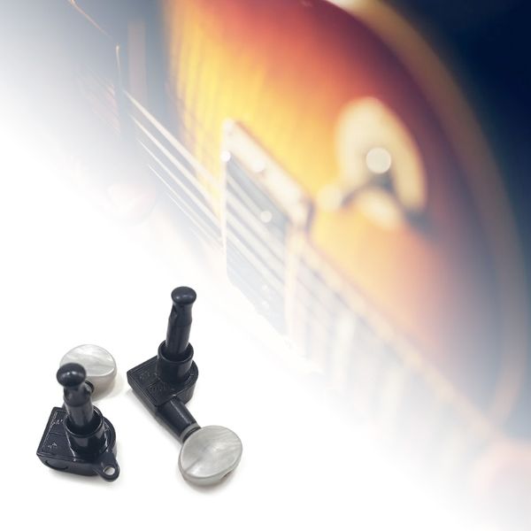 Ajuste de guitarra fechada Tuning Substacting Guitar Tuner Machine Heads para guitarras elétricas acústicas Fácil de usar