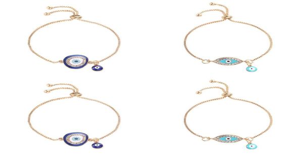 2020 Turkish Lucky Blue Crystal Malte Eye Bracelets for Women Mate Gold Giolleria Lucky Bracciale Donna Gioielli 71 R24407537