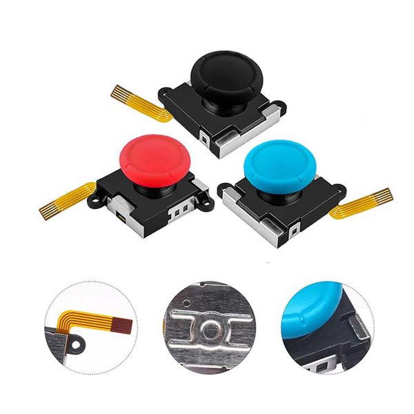 Kit di riparazione di sostituzione del joystick Compatibile per NS Switch Lite Controller Poke Ball Sinistra/Nuovo Sensore di tirature analogiche 3D 3D Sensore