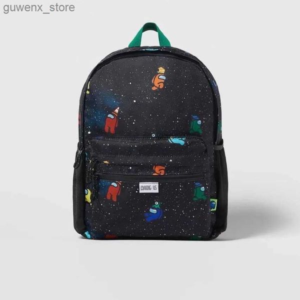 Backpacks beliebtes Design Cartoon Childrens Rucksack großer Kapazität Student Rucksack Childrens Boy und Mädchen Modemarke Rucksack Y240411