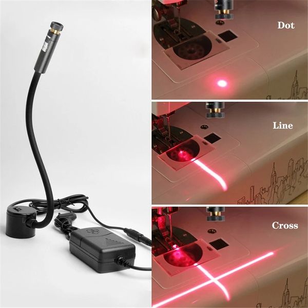 Luce di posizionamento laser a tubo di silicone allungato con accessori per cucitura a base magnetica che taglia la pietra grande luce laser a fila