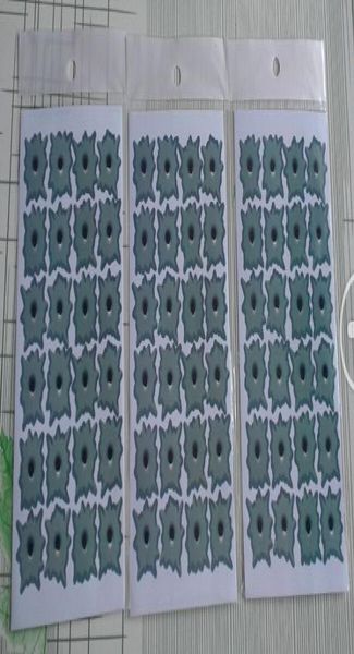 100 pezzi Adesivo foro di proiettile finto a prova di acqua intera per il portafoglio per laptop Specchio per decorare auto