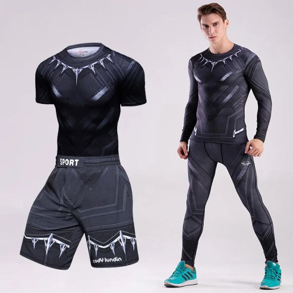 Штаты Черная пантера MMA BJJ Boxing Jersey Sport