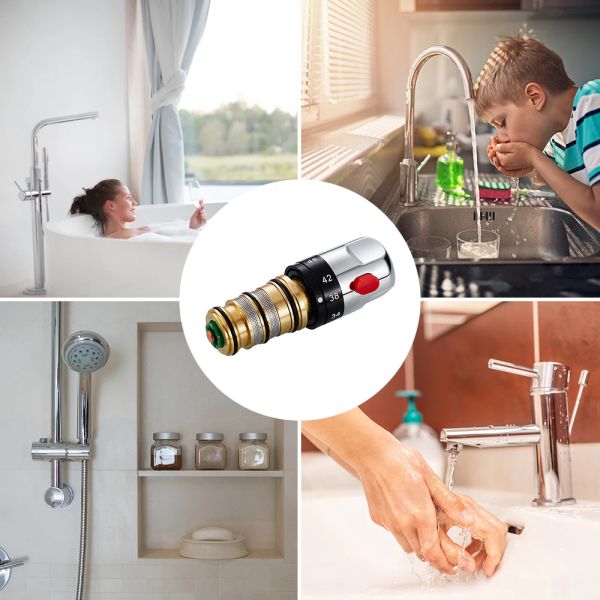 Brass termostatico miscelazione della valvola dell'acqua cucina rubinetto costante a temperatura dell'acqua bagno vasca per la doccia miscelatore tocco di miscelatore