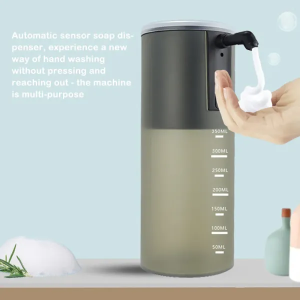 Dispermato di sapone liquido Sensore intelligente di spruzzatore da cucina da bagno automatico con diffusore automatico in scala