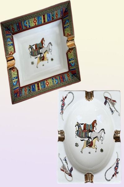 Modello di griglia artistico fatto a mano Ceramic Posero di sigari Peso di lusso Porta di cenere di cenere di fumio Cigeri Casa Tavolo da scrivania Accessori Decor Regali1004436