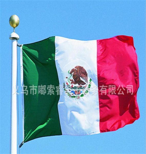 Мексика флаг нации 3 фута x 5ft Polyester Banner Flight150 90 см. Пользовательский флаг по всему миру по всему миру Outdoor225Q2753210