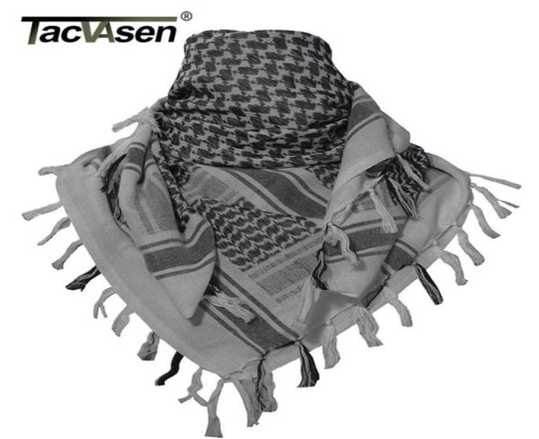 Tacvasen Мужчины Scarf Tactical Desert Arab Arab Keffiyeh Scarf Hamouflage Head Scarf Женщины арабские хлопковые пейнтбольные маски D1815639797