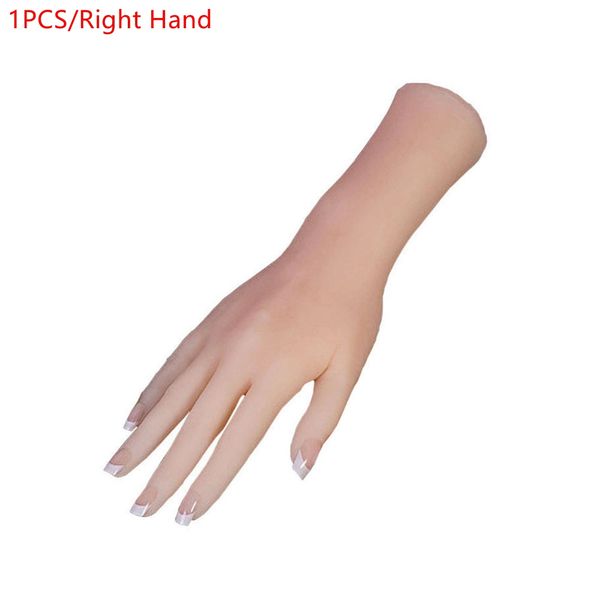 1pcs realistisches Silikonmaterial weiblicher Hände Model Maniküre Frauen Handschannter Silikonhandschannin für Schmuckausstellung