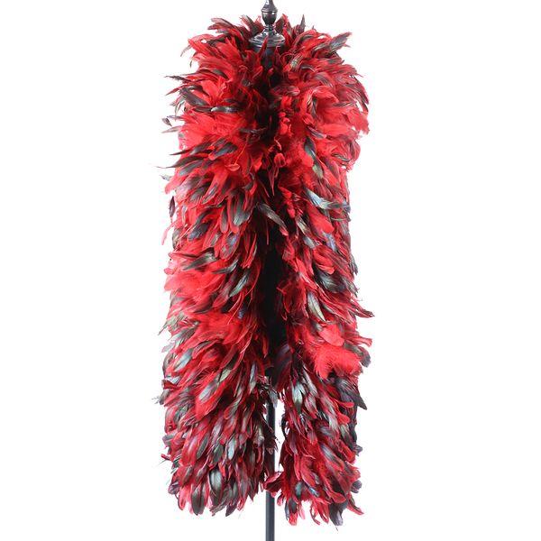 2yards Rooster Feather Boa Hochzeitsfeier Kleidung Schal Karneval Cosplay Dekorationen Fasanfedern Boa Schal