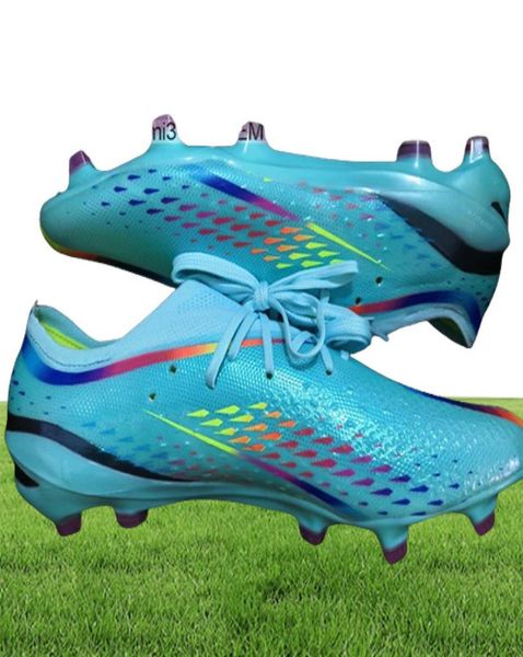 Enviar com botas de futebol de bolsa x speedportal1 fg chutes de futebol de qualidade para treinadores de couro macio e solo da empresa ao ar livre