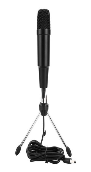 Microfono USB C330 Microfono karaoke in plastica e microfono a formaggio di microfono in metallo Black9057206