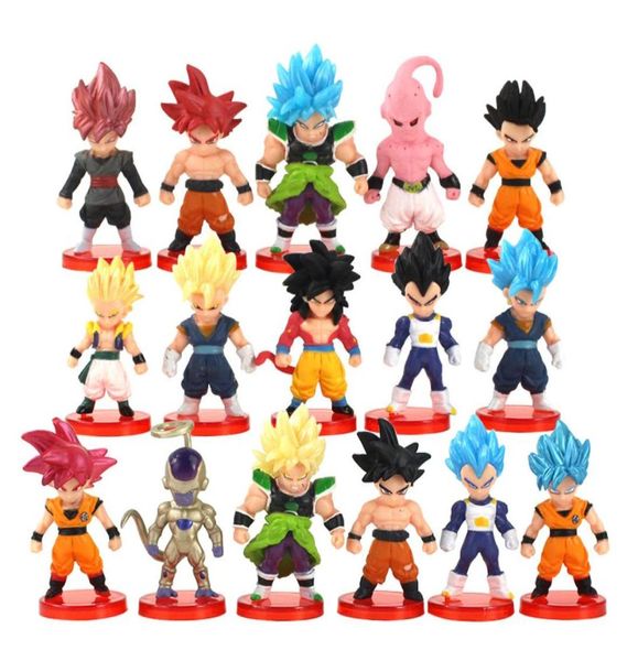 16pcslot Red Base Figuras Anime PVC Ação Figura Modelo colecionável desenho animado Brinquedos x05033649487