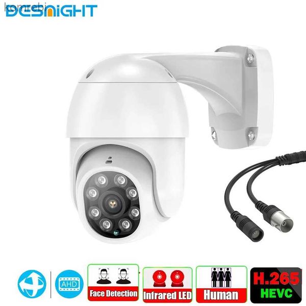 Câmera de inclinação de câmeras PTZ Ahd 2.0mp Outdoor 1080p CCTV Câmera analógica Velocidade do cúpula Sistema de segurança Câmera de monitoramento à prova d'água 30m Tradução Câmera de inclinação C240412