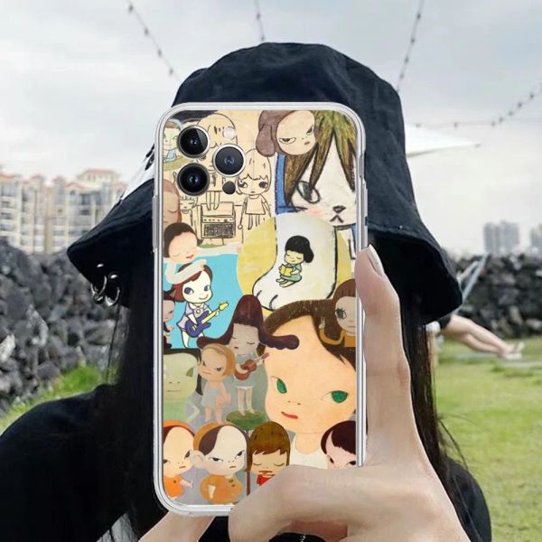 Yoshitomo Nara Artnet Art Phone Case per iPhone 14 13 12 Mini 11 Pro XS XS XR SE 6 7 8 Plus Cover di silicone morbido