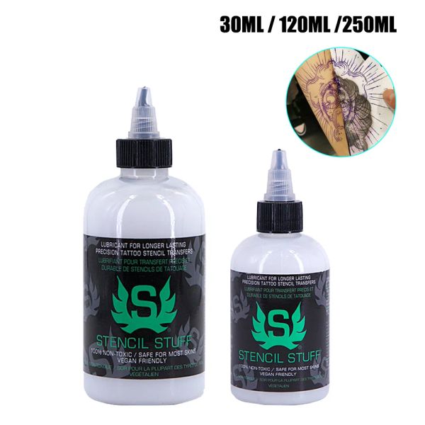 Suprimentos 30/120/250ml de tatuagem profissional estêncil mágico gel térmico copiadora tatuagem transferência de material solucionário tatuagem de tatuagem conjunto de tinta