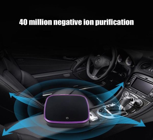 Purificatore d'aria per auto con deodorante filtro Determinante Ionizzatore negativo Ionizzatore USB Formaldeide Batteri Dispositivo di purificazione Odore Auto Magori 3737109