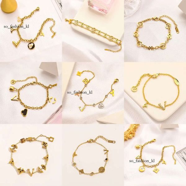 Bracciale di sacchetto vouton Lousis Braccialetti famosi Braccialetti Giolleria di moda Gold Giolleria di Luxuria Girlie per Pearl Lock Premium Wedding Party 13 LouiseviutionBag Bracciale