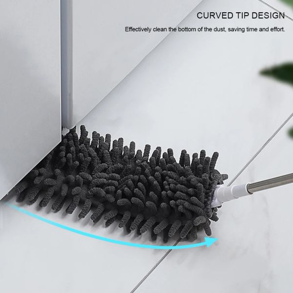 Телескопическая очистка Duster Duster Exted Dust Crush Gave Dust Remover Crevice Spider Web Microfiber Duster Duster Duster Duster