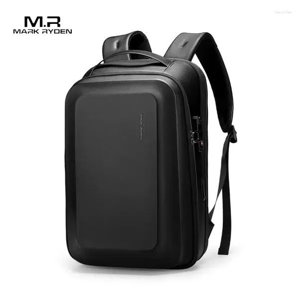 Backpack Mark Ryden Men Fashion School School Travel Bag nas mochilas comerciais USB Fit para laptop de 15,6 polegadas