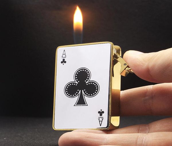 Творческие пластиковые покерные зажигалки зажигали зажигалки с бутановой газой.
